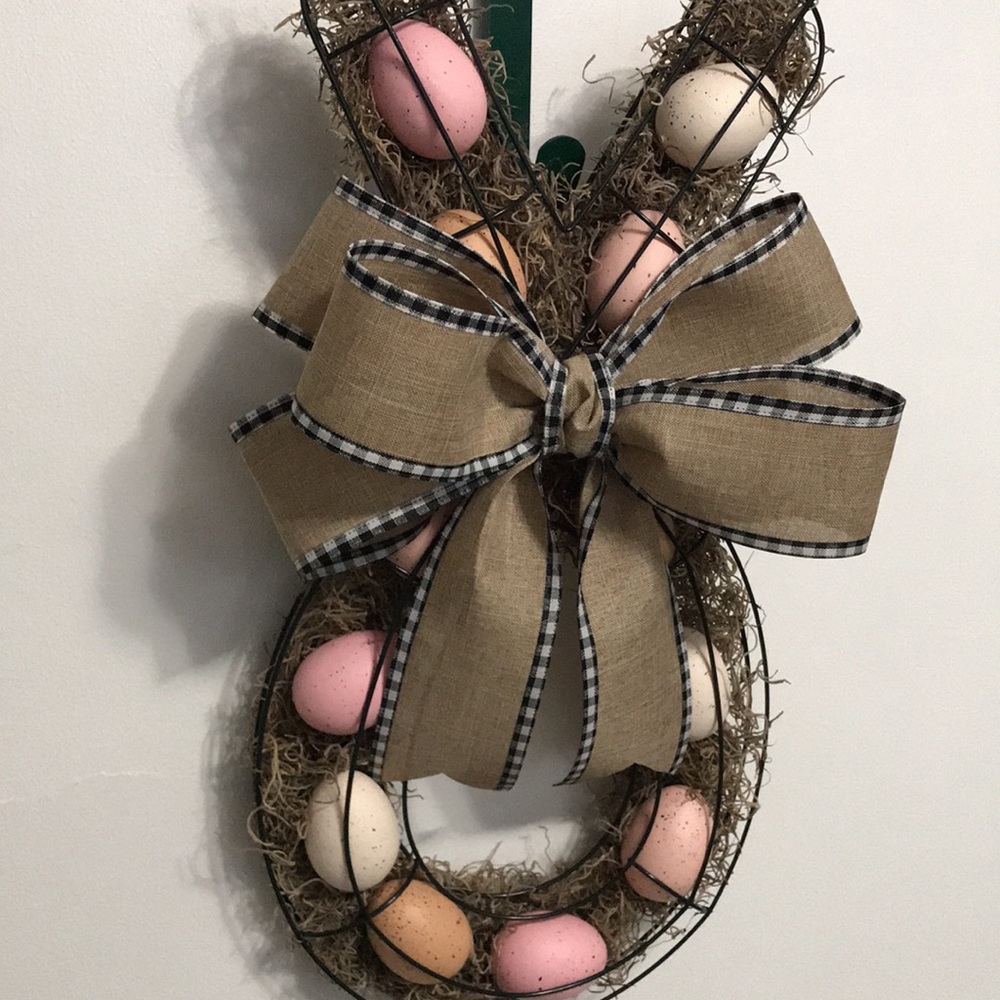 ❌Sold Privately❌ Easter Egg Bunny Wreath - Picture 2 of 5
